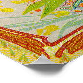 Savon Surfin Soap LabelParis, Frankreich Poster (Ecke)