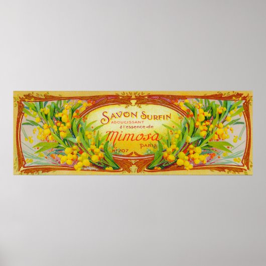 Savon Surfin Soap LabelParis, Frankreich Poster (Vorne)