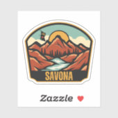 Savona, British Columbia Aufkleber (Blatt)