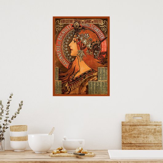 Savonnerie De Bagnolet von Mucha Poster (Küche)