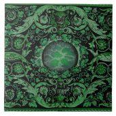 Savonnerie-Teppich 1 (Grün) Fliese (Vorderseite)