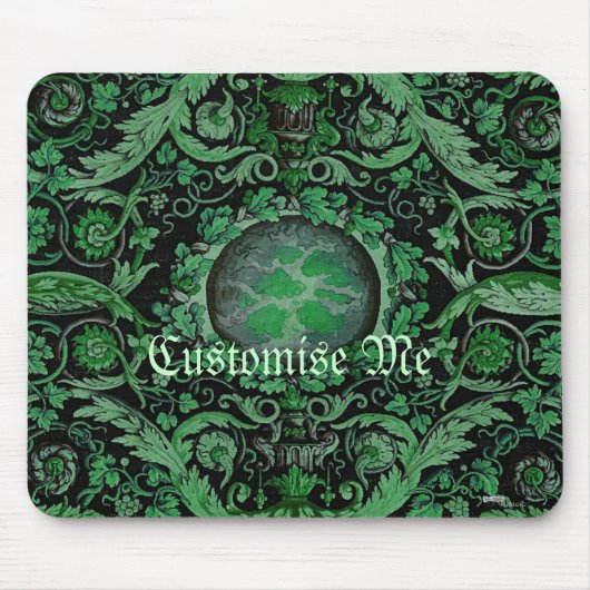 Savonnerie-Teppich 1 (Grün) Mousepad (Vorne)