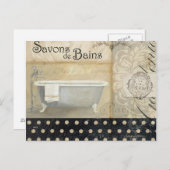 Savons de Bains Postkarte (Vorne/Hinten)