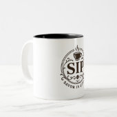 Savor in Peace Coffee Tasse (Vorderseite Links)