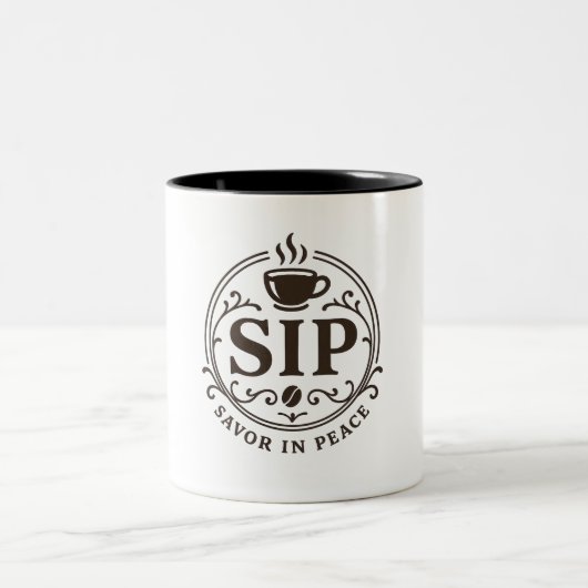 Savor in Peace Coffee Tasse (Mittel)