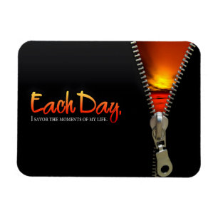 "Savor the moments" Motivation Affirmation Flexi Magnet