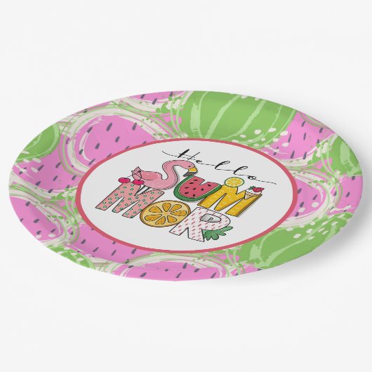 Savor the Sunshine Pappteller (Schrägansicht)