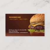 Savory Burger Delight g456 Visitenkarte (Rückseite)