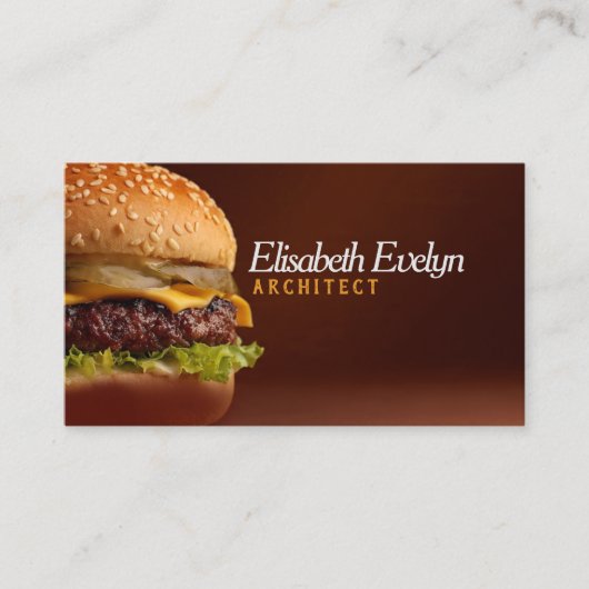 Savory Burger Delight g456 Visitenkarte (Vorderseite)