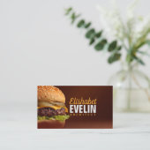 Savory Burger Delight g764 Visitenkarte (Stehend Vorderseite)