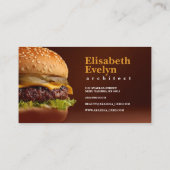 Savory Burger Delight g764 Visitenkarte (Rückseite)