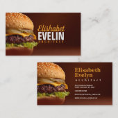 Savory Burger Delight g764 Visitenkarte (Vorne/Hinten)