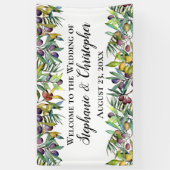 Savory Olives Toskanische Hochzeit Wasserfarbe Wil Banner (Vertikal)