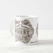 Savory Student Tees Hand Drawn Chalkboard Kaffeetasse (Vorderseite Links)