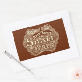 Savory Student Tees Hand Drawn Chalkboard Rechteckiger Aufkleber (Umschlag)