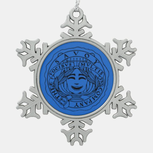 Savoy blue Snowflake ornament (Vorderseite)