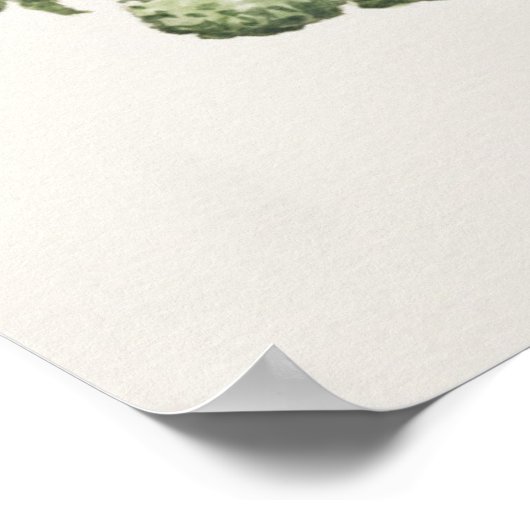 Savoy Cabbage Poster (Ecke)