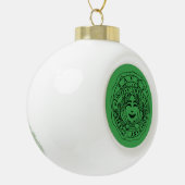 Savoy ceramic ornament round ball (Links)