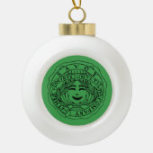 Savoy ceramic ornament round ball (Vorderseite)