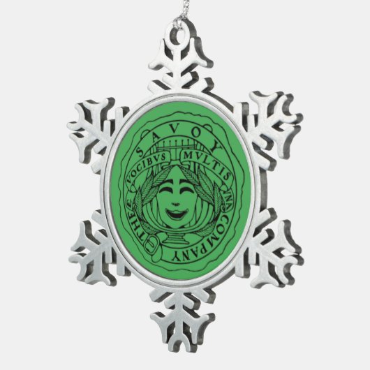Savoy green Snowflake ornament (Rechts)