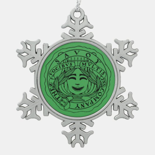Savoy green Snowflake ornament (Vorderseite)