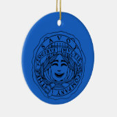 Savoy Keramik-Ornament blau Keramik Ornament (Rechts)