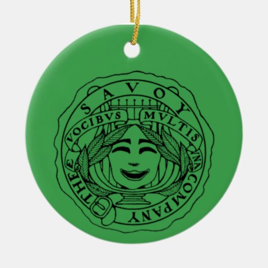Savoy-Keramikschmuck Keramik Ornament (Vorne)