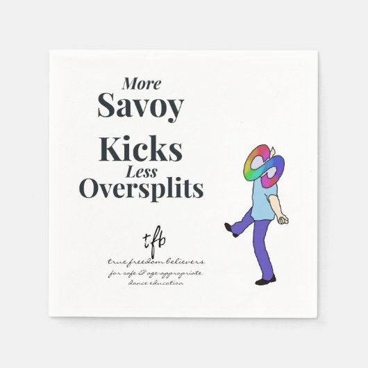 Savoy Kicks vs. Oversplits Serviette (Vorderseite)