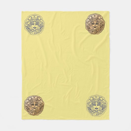 Savoy Logo blanket yellow Fleecedecke (Vorderseite)