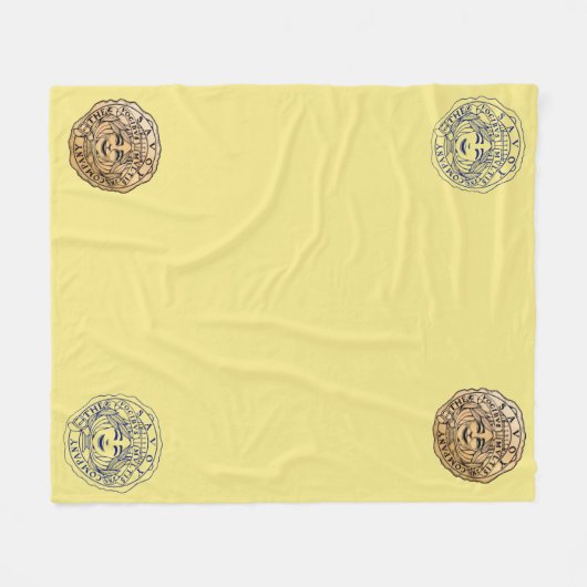 Savoy Logo blanket yellow Fleecedecke (Vorderseite (Horizontal))