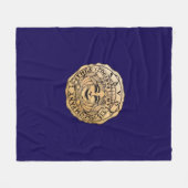Savoy Logo-Decke navy Fleecedecke (Vorderseite (Horizontal))