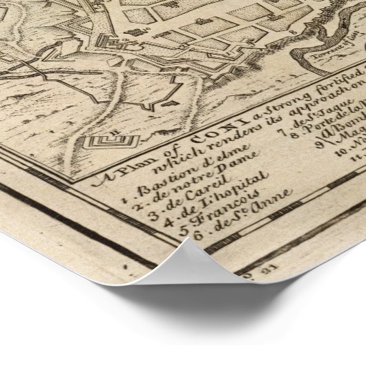 Savoy, Piemont, Montferrat Poster (Ecke)