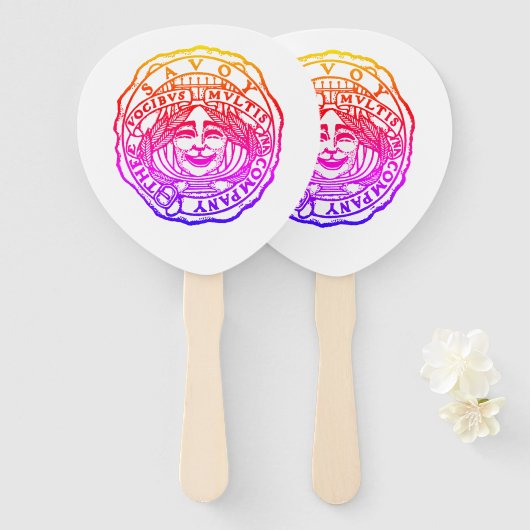 Savoy Rainbow Fan Fächer (Vorne und Hinten)