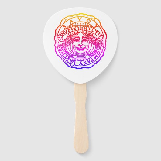 Savoy Rainbow Fan Fächer (Rückseite)