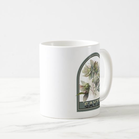 Savta Vintag Floral Großmutter Kaffeetasse (VorderseiteRechts)