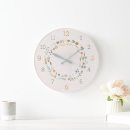 Savvy Nature Babies Akrylic Wall Clock Große Wanduhr
