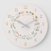 Savvy Nature Babies Akrylic Wall Clock Große Wanduhr (Vorderseite)