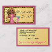 Savvy Shopper Personal Shopper Business Card 2 Visitenkarte (Vorne/Hinten)