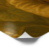 Savvy Zebra Explorer Portrait with Monocle Poster (Ecke)