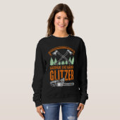 Saw Chips sind Männer-Glitzer, Männer-Glitzer-Tepp Sweatshirt (Vorne ganz)
