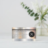 Saw Hammer | Metallbürste mit Rivets Visitenkarte (Stehend Vorderseite)