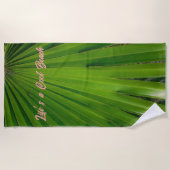Saw Palmetto Fan Beach Handtuch (Vorderseite)