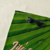 Saw Palmetto Fan Beach Handtuch (Beispiel)