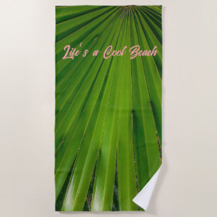 Saw Palmetto Fan Beach Handtuch