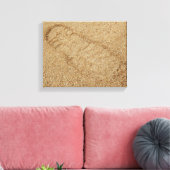 Sawdust Boot Print Canvas Print Leinwanddruck (Insitu (Wohnzimmer))