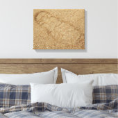 Sawdust Boot Print Canvas Print Leinwanddruck (Insitu (Schlafzimmer))