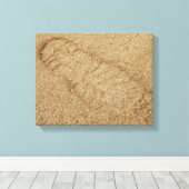 Sawdust Boot Print Canvas Print Leinwanddruck (Insitu (Holzboden))