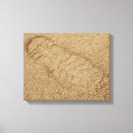 Sawdust Boot Print Canvas Print Leinwanddruck (Vorderseite)