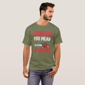 Sawdust Man Glitzer Lumberjack Funny Boyfriend T-Shirt (Vorne ganz)
