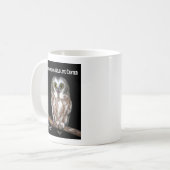 Sawhet Eulen-Kaffee-Tasse Kaffeetasse (Vorderseite Links)